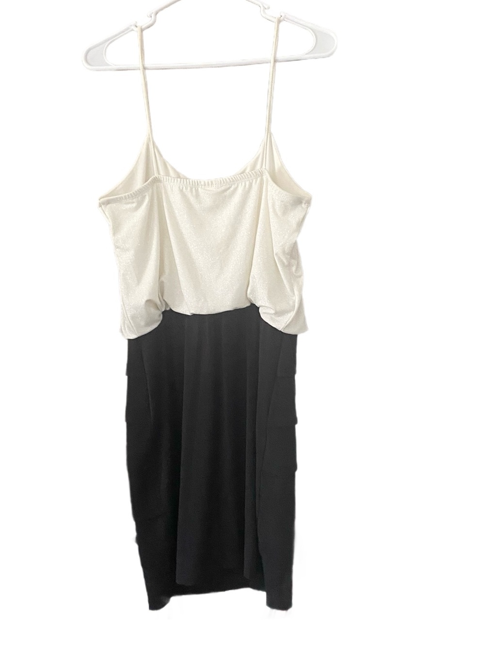 Enfocus Studio Black & White With Glitter Sleeveless Mini Dress Size 12 - Picture 3 of 5